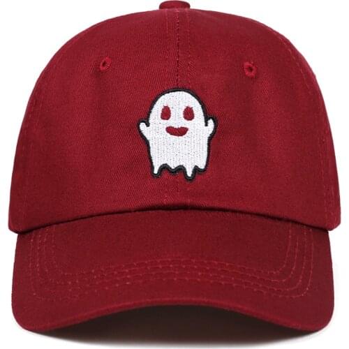 GHOST caps For Men Cotton Spooky Kawaii Embroidery Cap Snapback Sport Hip-hop Hat Streetwear Baseball Cap Hip Hop Women Dad hat