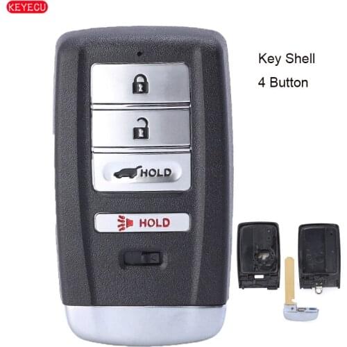 KEYECU Replacement Smart Remote Key Shell 4 Button for A*cura MDX RDX ILX TLX 2014-2019 - FCC: KR5V1X