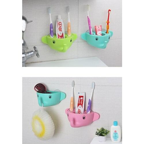 Creative elephant multifunctional hook racks bathroom toothbrush holder