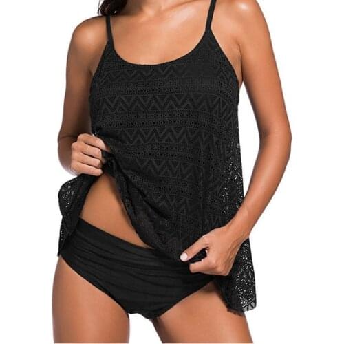 NAYOOTON Black Swimwear