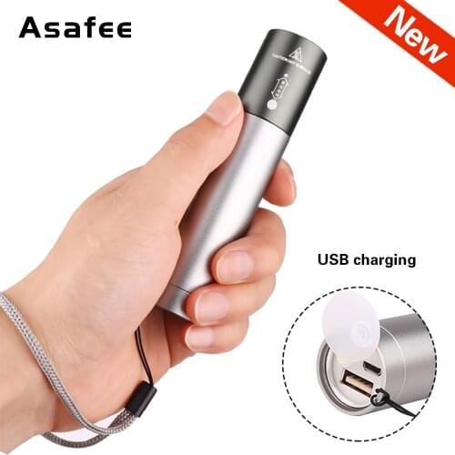 New Flashlight Mini T6 LED Waterproof Work Lamp USB Outdoor Camping Hunting Torch Light Portable Pocket Night Lantern