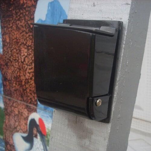 New Wall Mounted Aluminum Alloy Ashtray Cigarette Ashtray 9.5x7cm Holder Creative Personality Outdoor Public Places