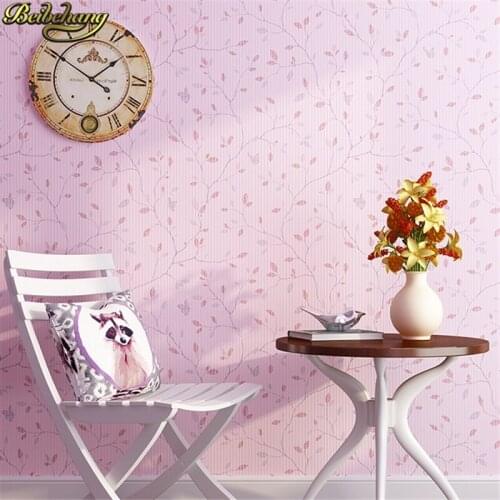 Beibehang Modern minimalist small green garden tree leaves wallpaper living room bedroom wallpaper for kids room decoration home