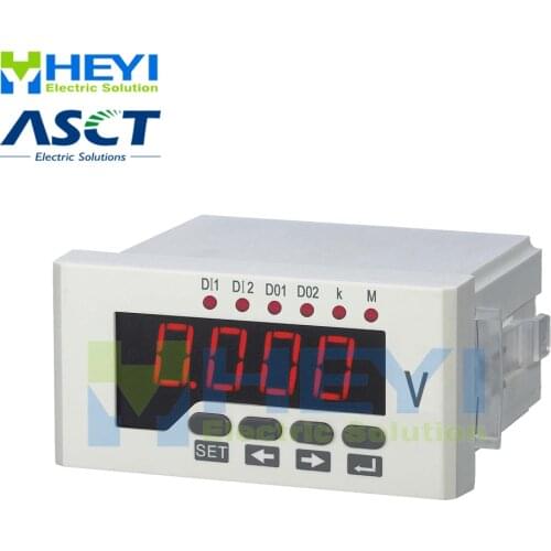 Single phase LED digital volt meter HY-AV51 48*96mm smart voltage meter Class 0.5 digital voltmeter with RS485 communication