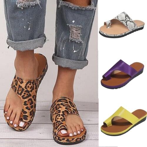 Beach Flip-flops Women Sandals Plus-Size Casual Shoes Female Summer Lazy Sandalias Ptinted/Solid Color Woman Travel Slippers