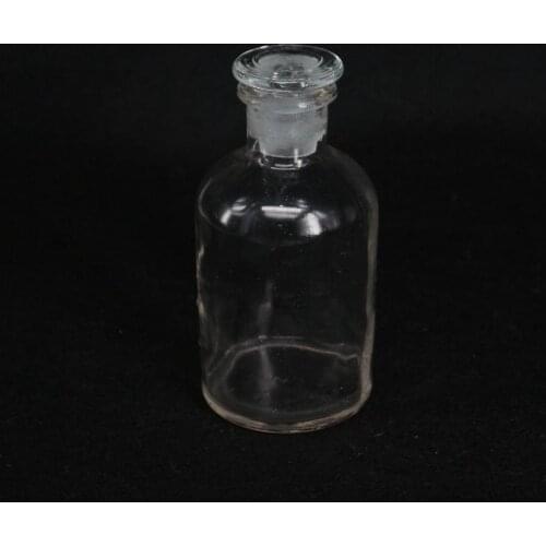 250ml Clear Glass Narrow Mouth Bottle With Stooper Lab Chemistry Glassware