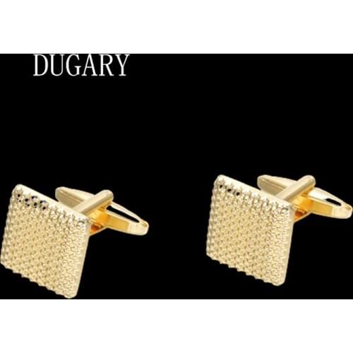 DUGARY Luxury shirt cufflinks for mens Brand cuff buttons cuff links gemelos High Quality Square metal abotoaduras Jewelry
