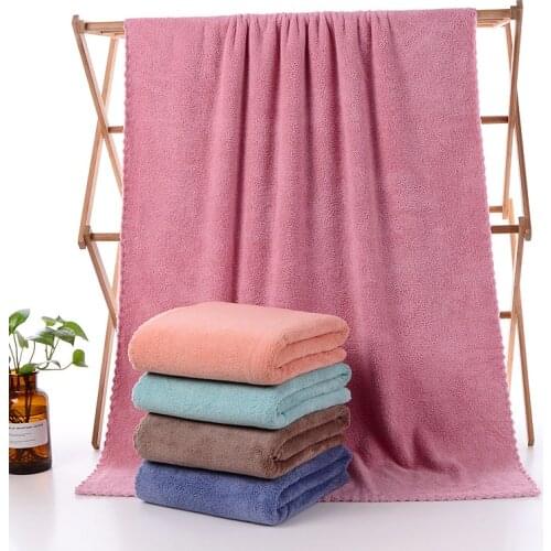 Super Absorbent Coraline Microfiber Washcloths Bathing Towel Shower Absorbent Superfine Fiber Soft Comfortable Bath Towel