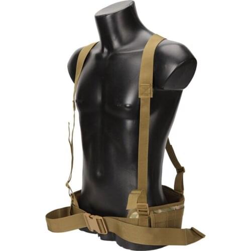 Tactical Vest MOLLE Girdle With Shoulder Sling Military Camouflage CS Padded Airsoft Combat Waist Belt For Outdoor Hunting