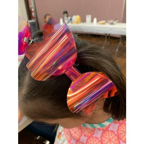 5 inch Waterproof Summer Princess Hairgrips Jelly Bows Hair Bows Hairpins Dance Party Bow Hair Clip Girls Hair Accessories