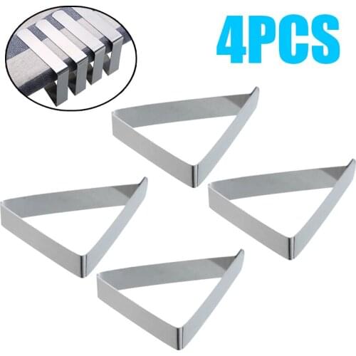4pcs Triangle Metal Tablecloth Clamps Wedding Promenade Table Fixed Clips Clamps Table Cover Holder Organizer