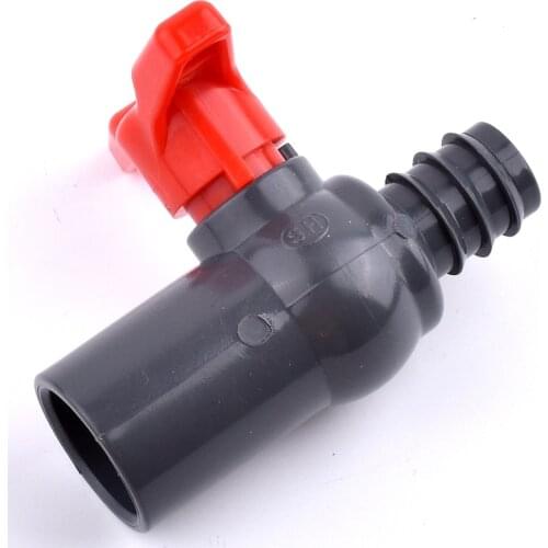 1-20Pcs I.D 25mm PVC Pipe Ball Valve Garden Irrigation Pagoda Valve Fish Tank Aquarium Adapter Tube Hose Globe Valve On Off