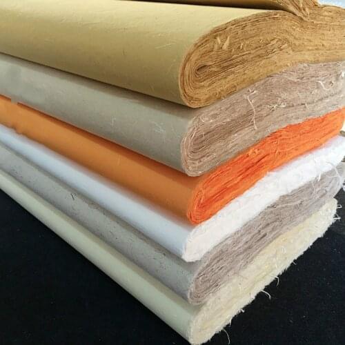 10pcs Mulberry Calligraphy Painting Fiber Rice Paper Rijstpapier Chinese Yunlong Half Ripe Fiber Xuan Paper For Tea Herb Packing