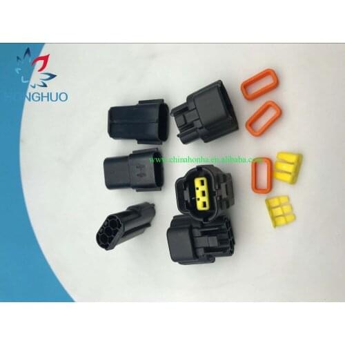 5 pcs 3 Pin 174359-2 174357-2 Female Male Waterproof Wire Connector Plug Car Auto Sealed Car Truck Connectors