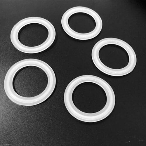 5pcs Fit 38mm Pipe O/D Sanitary Fit 1.5" Tri Clamp Silicone Sealing Strip Gasket Ring Washer For Homebrew Outer Diameter 50.5mm
