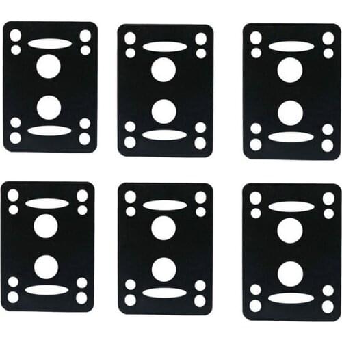 6pcs skateboard gasket 4mm rubber longboard pad hollow skateboard deck gasket