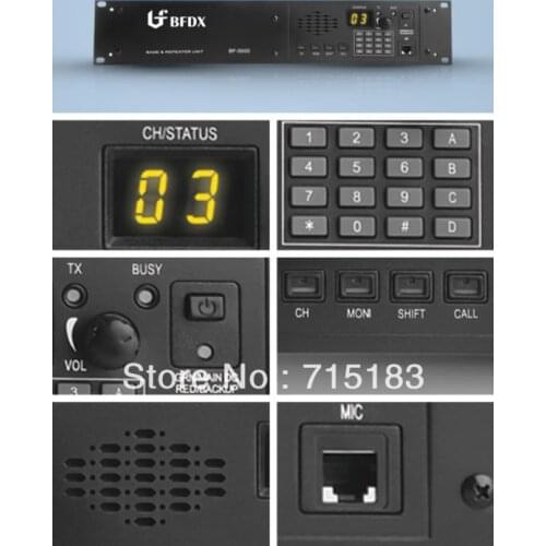 Base Repeater Unit with Duplexer and Scrambler BFDX BF-5000 45W 400-430MHz 99Channel