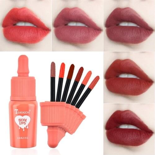 Lip Gloss Liquid Lipstick Moisturizing Moist Natural Lasting Make Up Lipstick Cosmetics Lip Glaze Suit