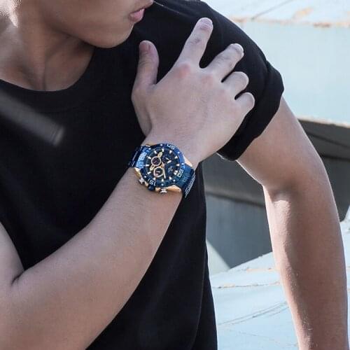 2021 New NAVIFORCE Luxury Watch For Men Quartz Analog Military Sports Water Resistant With A 24 Hours Chronograph Clock Watches