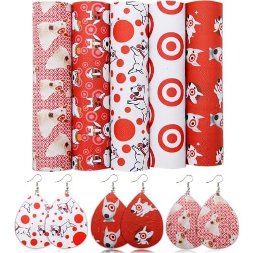 David accessories 15*21cm 5 pcs/lot A5 Cartoon Synthetic Leather Set Leather Fabric Sheets DIY Handmade Materials ,1Yc10519