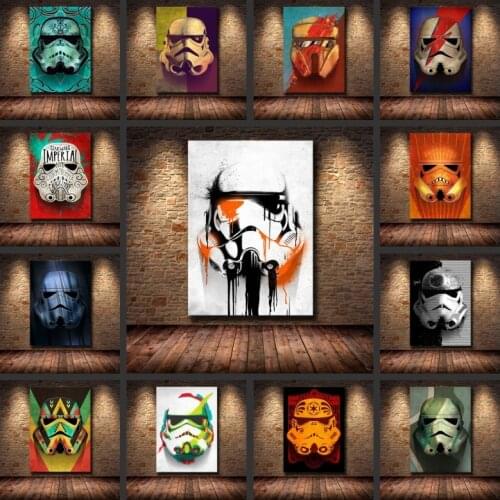 Disney Star Wars Stormtrooper Movie Canvas Painting Prints and Posters Wall Art Pictures for Living Room Home Decoration Cuadros