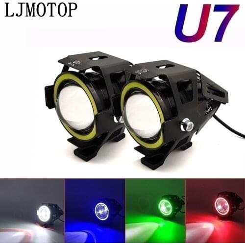 125W Motorcycle Headlight 3000LM Low Beam Flash U7 light LED auxiliary For Suzuki GSX1250 GSX1400 GSX650F HAYABUSA GSXR1300