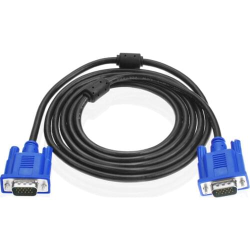 1.4M 2.9M VGA to VGA Cable 15 Pin Male to Male Extension Converter Connector For Computer Monitor Projector PC TV Adapter