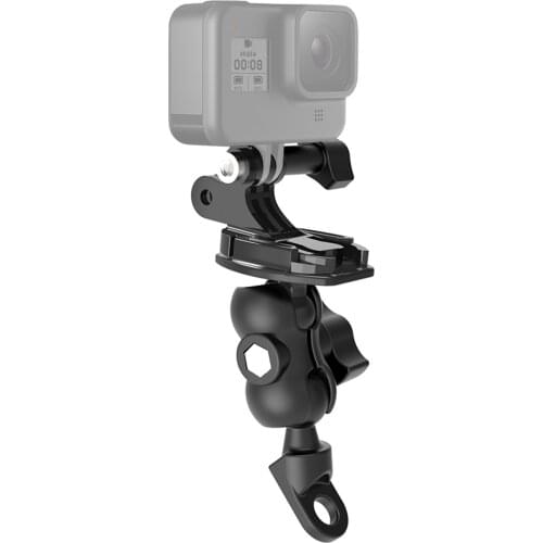 Action Camera Motorcycle Rear-view Mirror Mounting Bracket Quick Release Buckle Mount for GoPro Hero 9/8/7/6/5 Sports Cameras