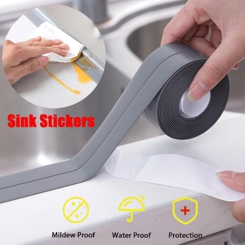 3.2m Sealing Strip for Bathroom Kitchen Waterproof Adhesive Tape Shower PVC Wall Sticker for Sink Edge Anti-mold Tape Toilet