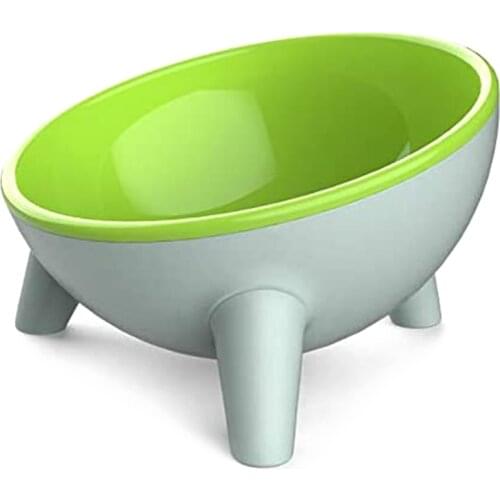 Cat Bowls-Tilted Design Raised Cat Food Bowls Best Feeding Posture, Protect Pets Spine, Anti Vomiting, Dogs