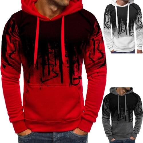 Fashion Plus Size Men Hoodies Camouflage Hoodies Long Sleeve Drawstring Hooded Sweatshirt For Mens Hooded Top Clothing hoodie