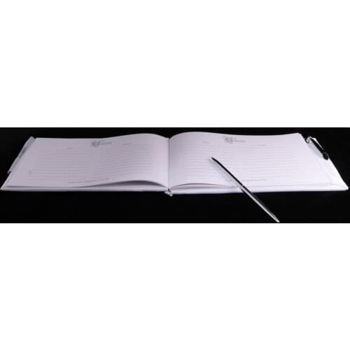 Crystal Tulle Sign Book And Pen Set Wedding Ceremony Supplies,White