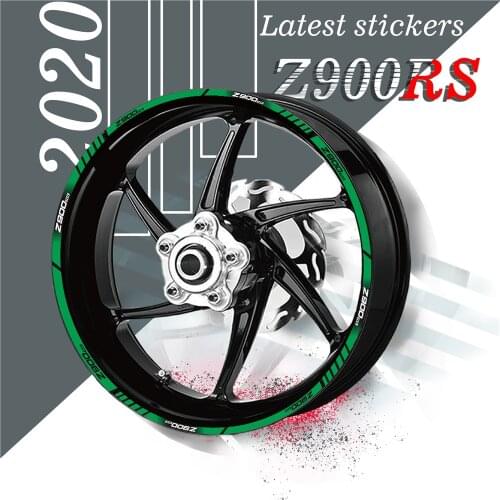 Motorcycle custom stickers tire inner ring reflective wheel stickers decal motorcycle stripes tape for KAWASAKI Z900RS z900rs