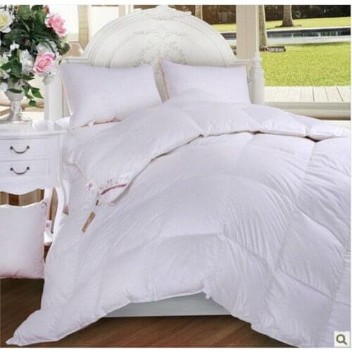 Factory Shop Single Twin Bed Size 140x210cm 285GSM 95% European Goose Down Quilt Comforter Blanket Doona Duvet 7 Blanket Warmth
