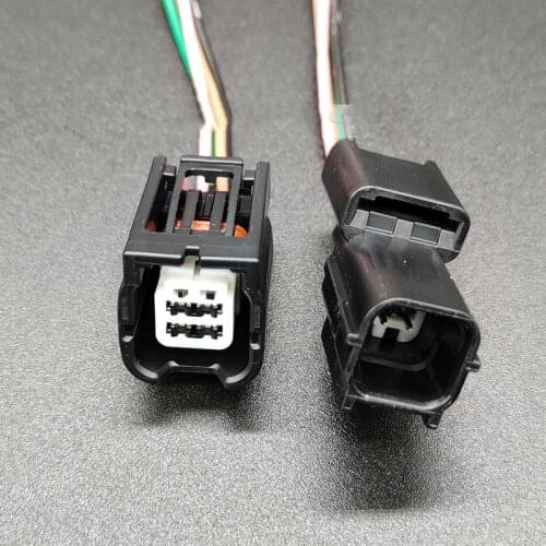 Original Quality 4Pin Male and Female Car 360 front and rear panoramic camera waterproof harness plug for Honda Accord