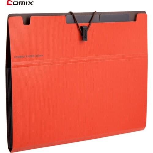 Comix 6 layer Expanding File Folder Organ Bag A4 Organizer Paper Holder Document Folder School Supplies