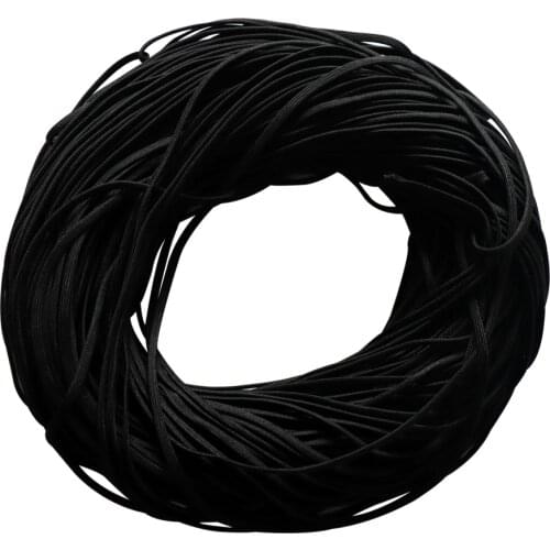 Yougle 100 Meters 4mm Black Coreless 550 Paracord Parachute Cord Without Inner Strands Outer Sheath