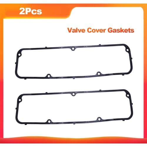 2Pcs 3/16" Engine Steel Core Rubber Valve Cover Gaskets for Ford FE 352 360 390 406 427 428 Car Styling