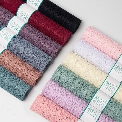 Mesh Flower Bouquets Packaging Rolls Ribbons Artificial Flower Wrapping Material Mariage Wedding Floral Supplies Home Decoration