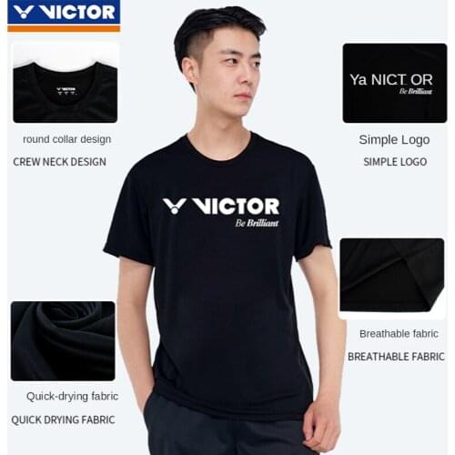 Victor short sleeve sport jersey sports clothing sportswear badminton clothing for men women top t-shirt
