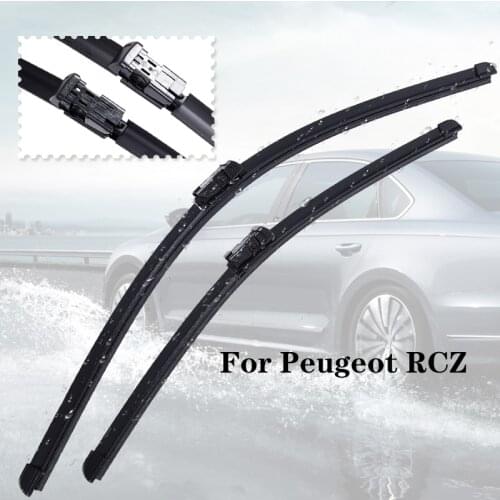 Wiper blades For PeugeotRCZ from 2009 2010 2011 2012 2013 2014 2015 2016 Clean car windshield