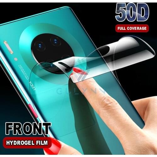 50D Screen Protector For Huawei P30 Lite Mate 30 20 Pro Soft Hydrogel Film For Huawei P20 Lite P30 Pro Nova 3i 4E 5t 5i 6 Film