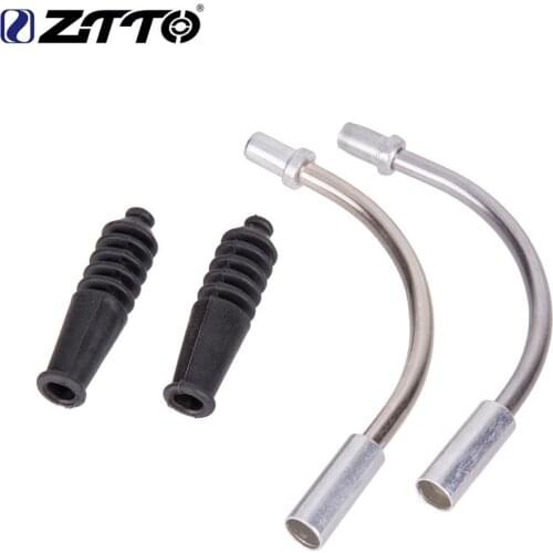 ZTTO Mountain Bike Brake Noodles Bicycle Accessories for V-brake Guide Pipe Cable Guide Bend Tube Pipe Aluminum Alloy Pipe