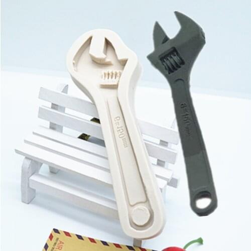 3D Wrench Silicone Mold Resin DIY Cake Fondant Moulds Kitchen Baking Tools Dessert Chocolate Lace Decoration Tools M412