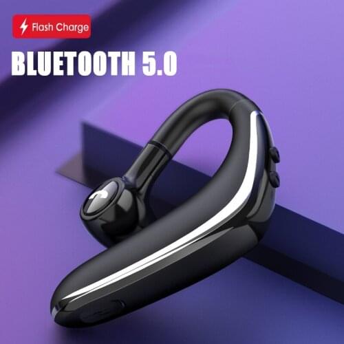 Bluetooth 5.0 Wireless Headsets Flash Charging Long Standby Driving Hanging Ear Sports Sweatproof Headphones With Data Line