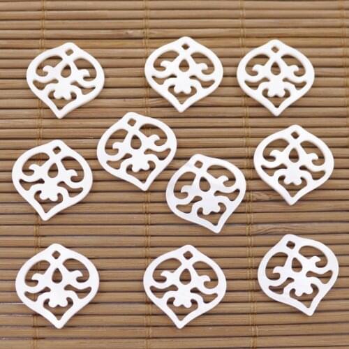 10PCS 19mm Flower Shell Natural White Mother of Pearl Loose Beads Jewelry Making