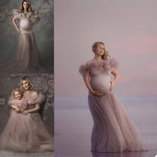 Womens Lace Robes Custom Made Soft Ruffled Pajamas Dresses Maternity Lace Tulle Party Gowns Sleepwear Bathrobes