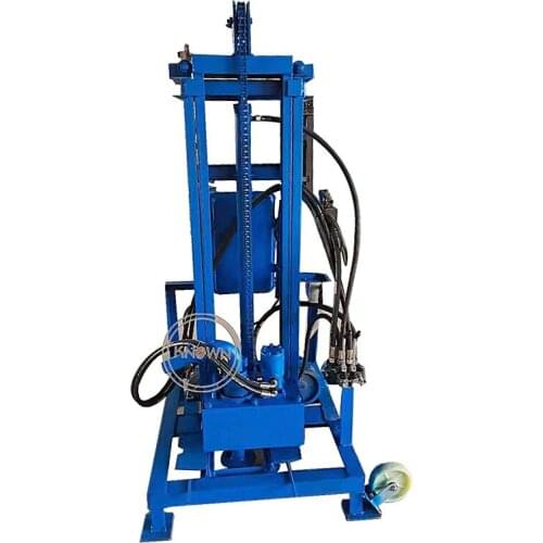Electric Hydraulic Water Well Drilling Rig Machine Portable Deep Well Borehole Mine Drill Rig Machine With Drilling Rod Head