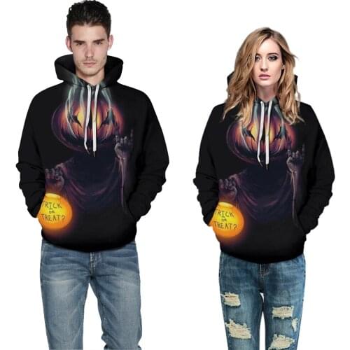 COLDKER New Fashion Spring Autumn 3D Print Halloween Hoodies Cloth High Quality Sweatshirt Tracksuit Polyester Mens Tops
