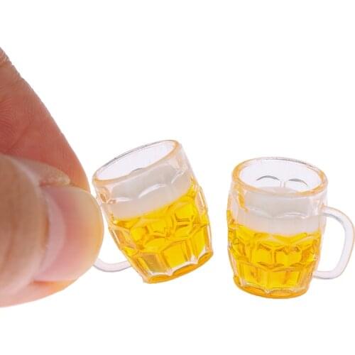 Toys for Dollhouse 1/12 Miniature Scene Model Scale Dollhouse Accessories Mini Beer Cup Mug Kid Toy